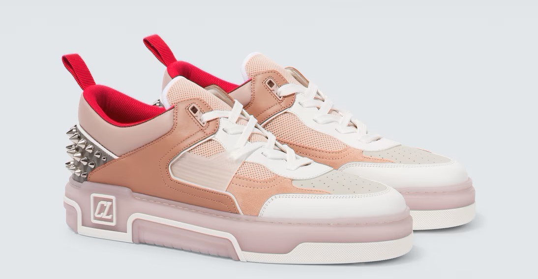 関税込 Christian Louboutin アストロルービレザースニーカー