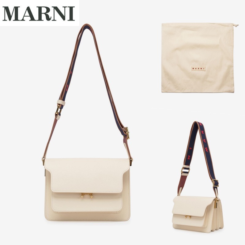 超特価★MARNI★Medium Trunk サフィアーノ ショルダーバッグ