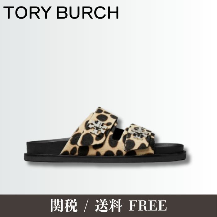 【話題】TORY BURCH オープントゥフラットシューズ