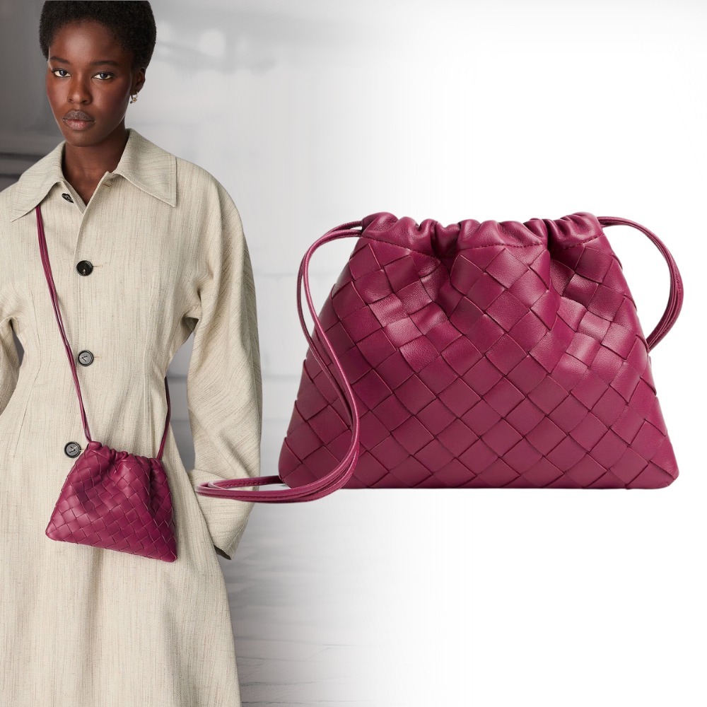 【上品エレガンス】BOTTEGA VENETA 小型ダストバッグ シナモン