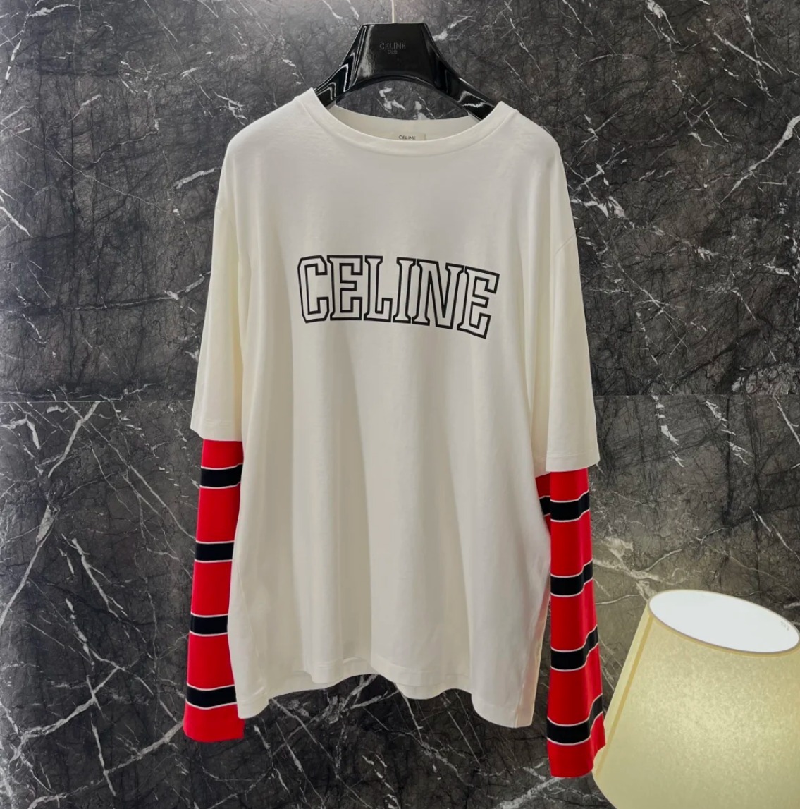 CELINE 25SS《ロゴ ルーズTシャツ》コットンジャージー 直営店