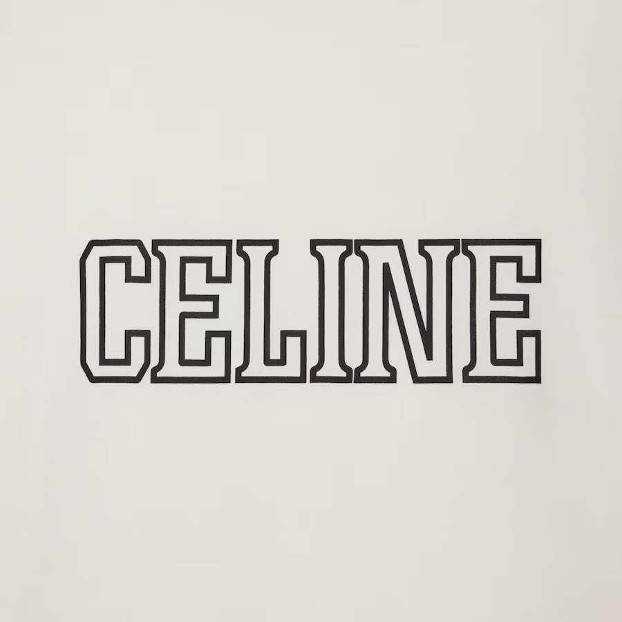 CELINE 25SS《ロゴ ルーズTシャツ》コットンジャージー 直営店