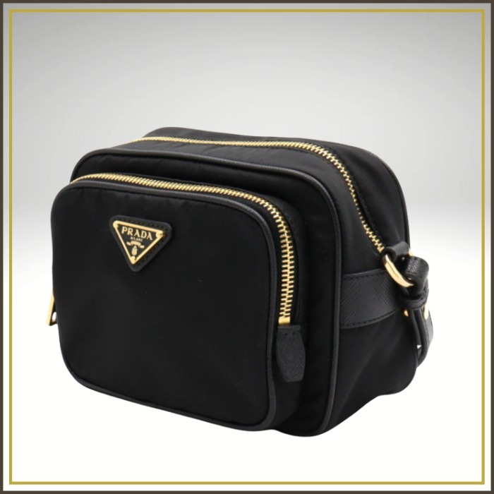 PRADA /ナイロン カメラバッグ ブラック【Aランク 保存袋付】
