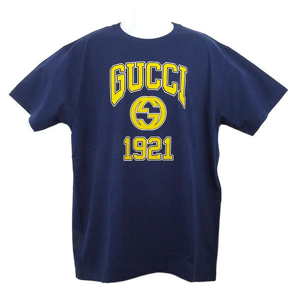 グッチ Tシャツ メンズ 771758 XJF3R 4622 ダークブルー サイズM