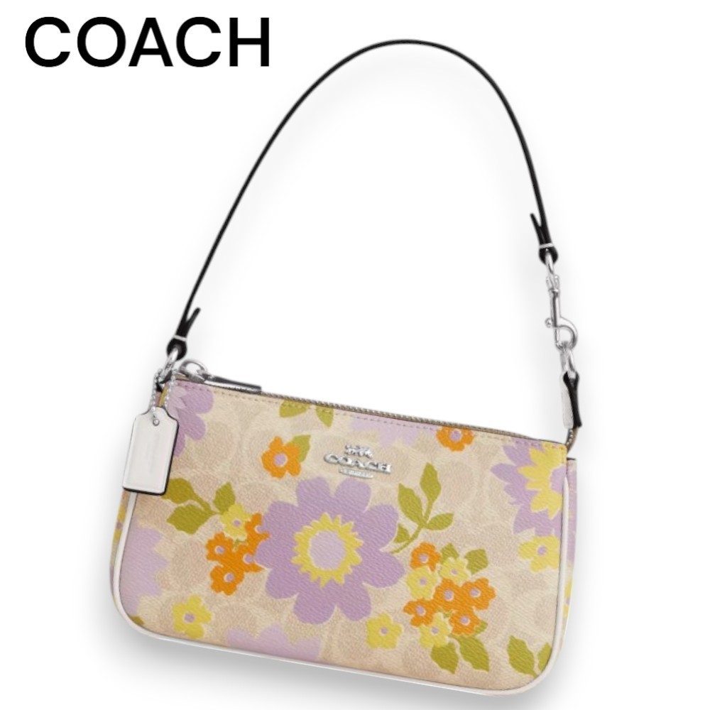 【Coach】シグネチャーと花柄が美しい♪ ノリータ 19