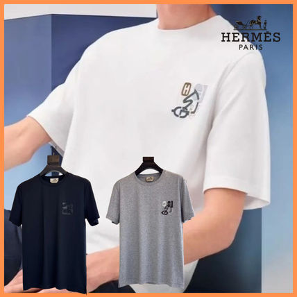 ブルー（青）系 HERMES(エルメス) Tシャツ・カットソー(メンズ