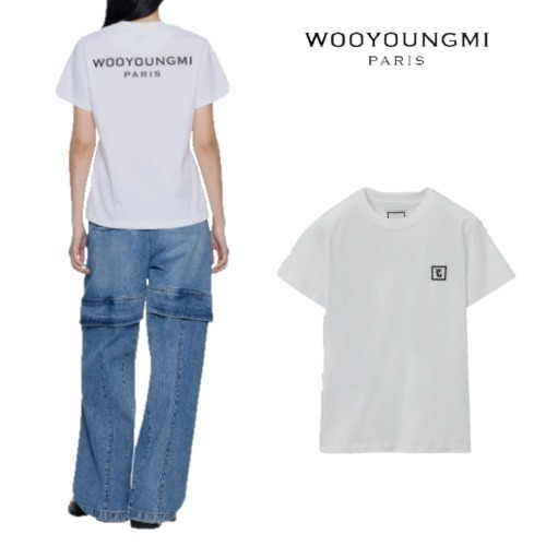WOOYOUNGMI 25SS バック ロゴ パリス プリンティング T シャツ