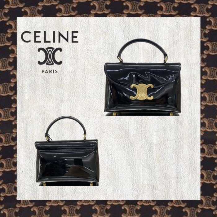 CELINE ティーン ニノ バッグ パテントカーフスキン