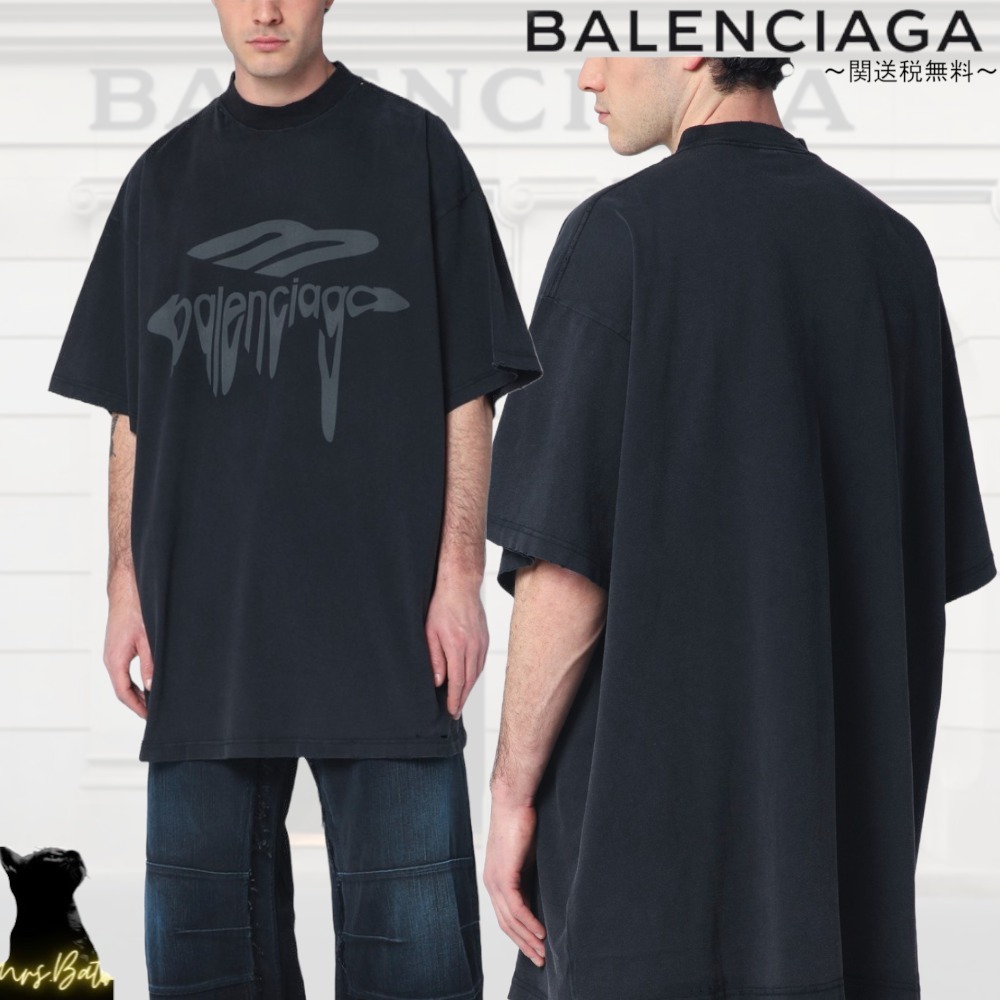 バレンシアガ 白いパンツに T-Shirt Over 3B Liquified 関送無