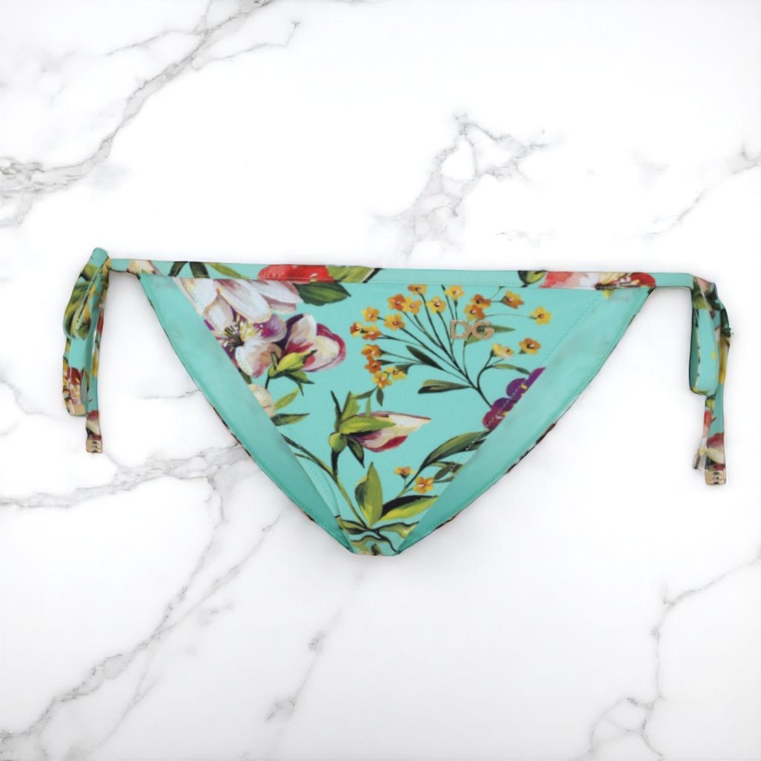 希少 DOLCE&GABBANA ドルガバ 花柄 Tanga Brief 水着 ショーツ