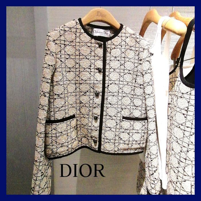 【Dior】ディオール クロップド ジャケット ツイード★上品