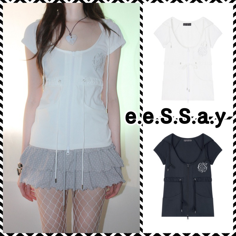 ●eessay● BEL ZIP-UP HOODIE
