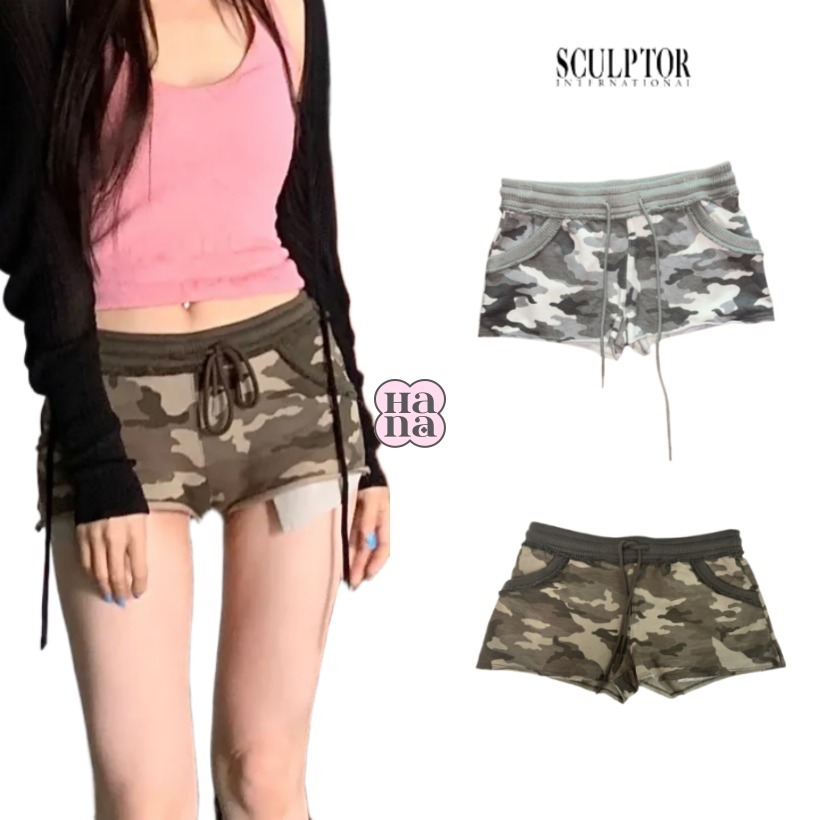 [SCULPTOR] Camouflage Shorts ★ ショートパンツ [2カラー]