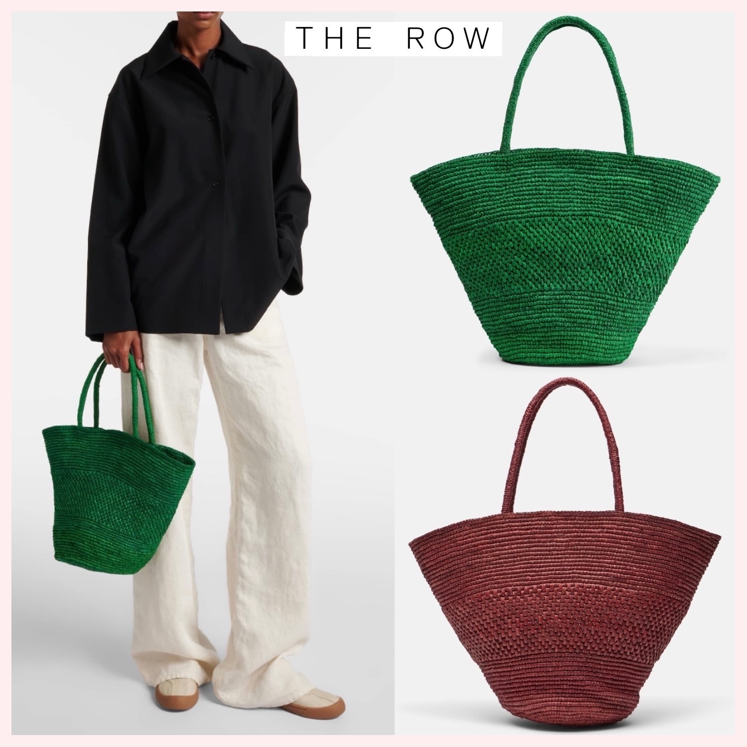 ★THE ROW★関税込♪日本未入荷♪Emilie ラフィア トートバッグ