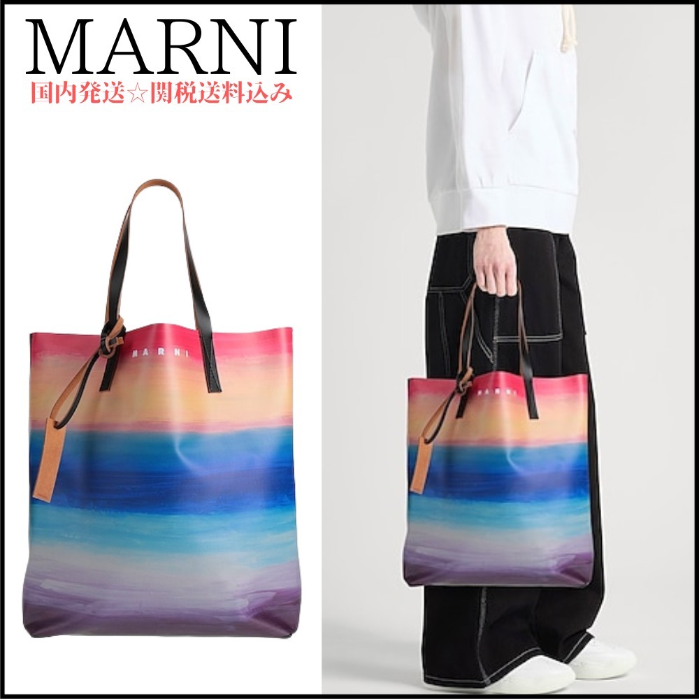 【MARNI】ラージ ショッピングバッグ ＊関税送料込み