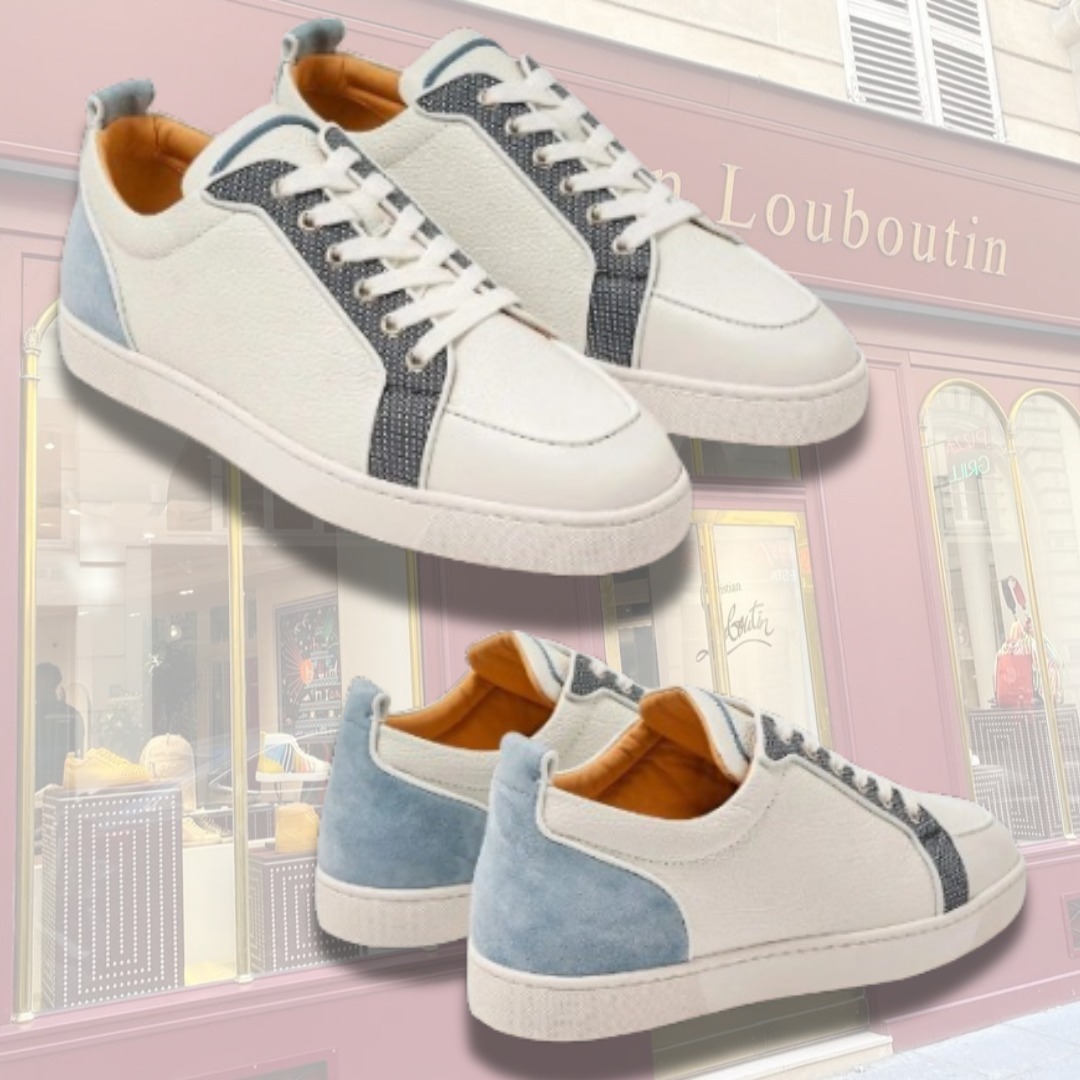 関税送料込【Christian Louboutin】グレインレザースニーカー
