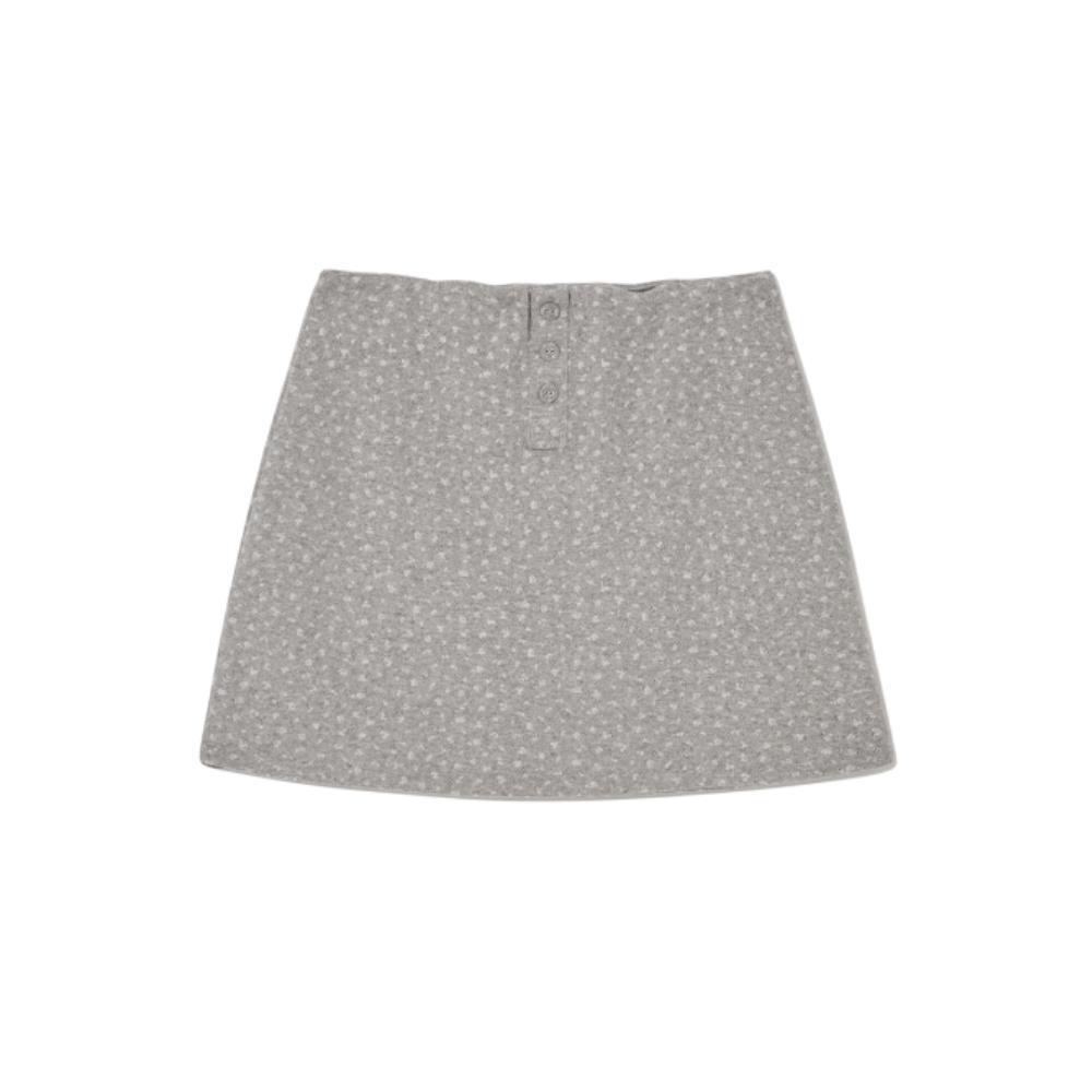 ◆GLOWNY◆ PROVINCE EYELET MINI SKIRT FOG BLOOM GY24BSK002GR