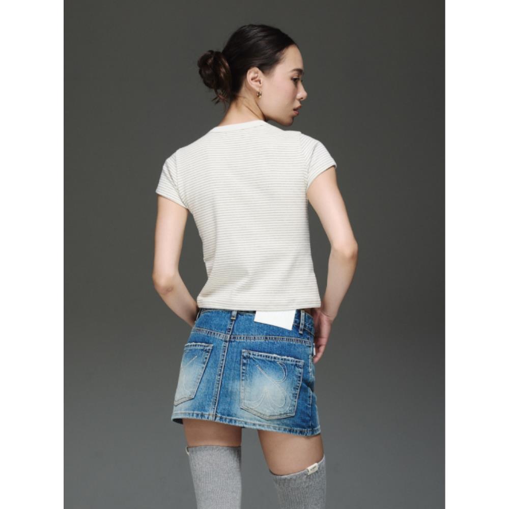 ◆GLOWNY◆ THE BELLA SKIRT BLUE GY24CLBSK001BL