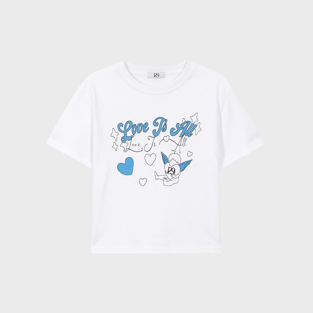 ★ILLIGO★ 129 Cupid Loose Crop T-Shirt 3 COLOR