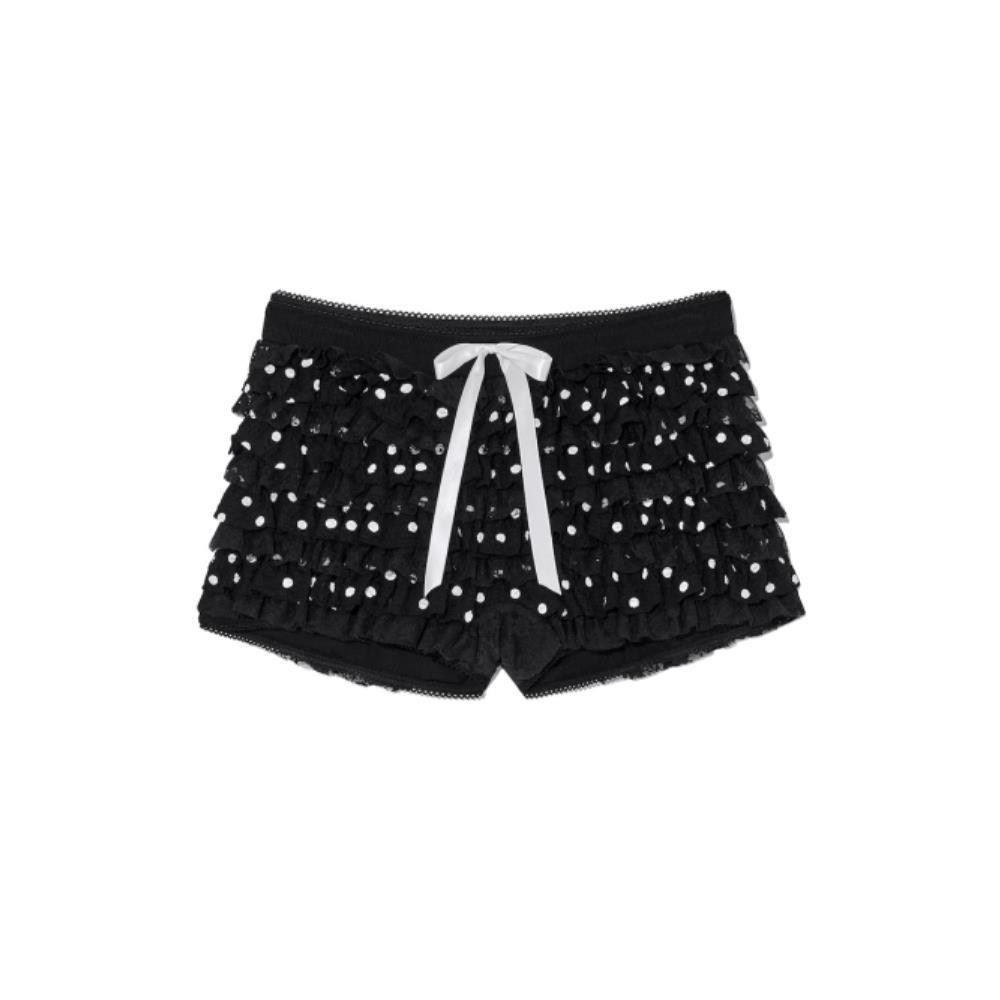 ◆GLOWNY◆ COCO DOT BLOOMER SHORTS BLACK GY25LWPT001BK