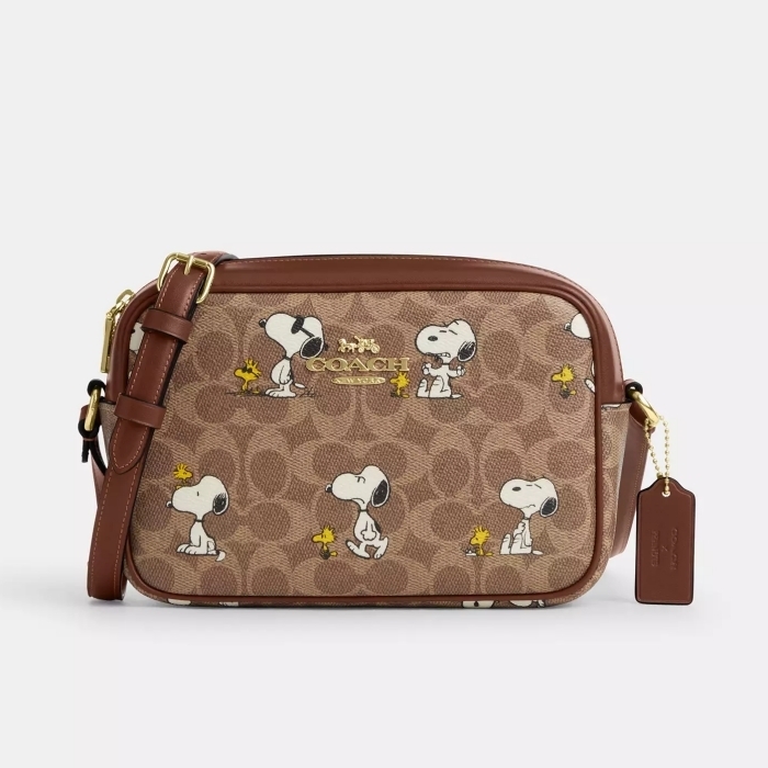 COACH ジェイミー カメラ バッグ シグネチャー スヌーピー