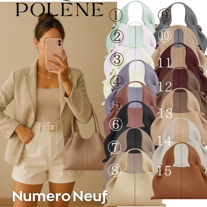 Polene* Numero Nuef Mini ハンドバッグ ショルダー(関税送料込