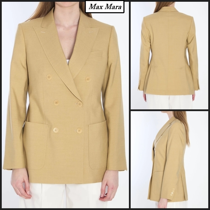 【MAX MARA】[ベルタ] モヘヤ ウール ダブルブレスト ジャケット