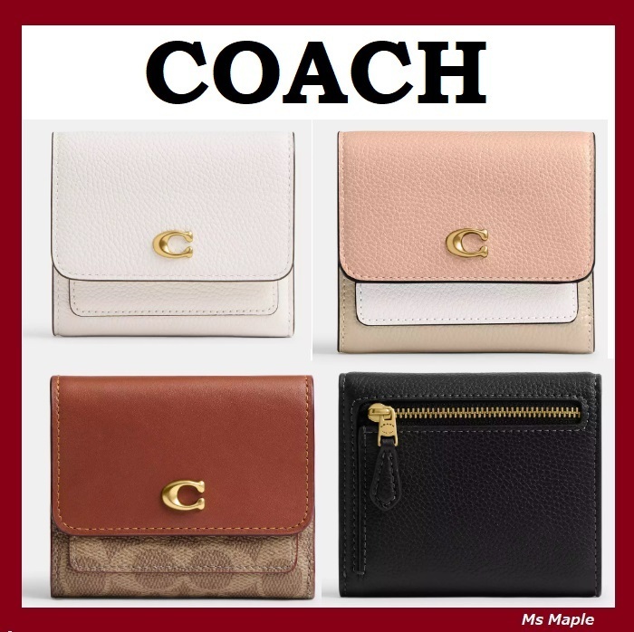 小さめ財布☆大人かわいい【COACH】Mila スモールフラップ♪