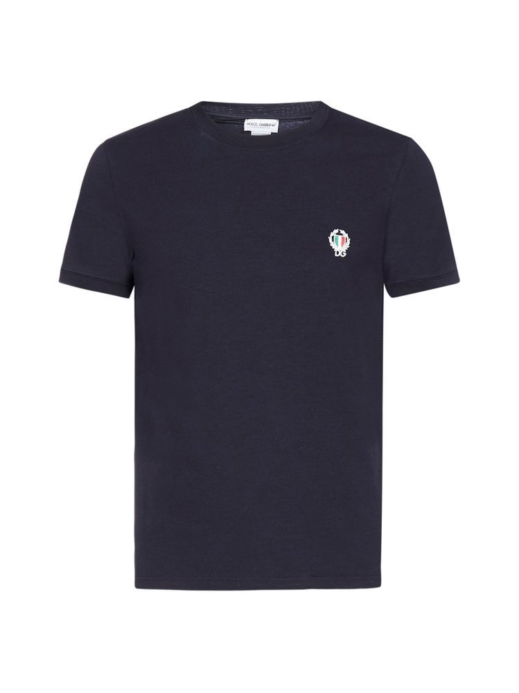 DOLCE & GABBANA ロコ刺繍クルネックTシャツ M8C03JFUECG B9680