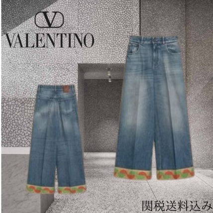 デニム・ジーパン 25ss Valentino Garavani Washed Jeans With Jac 6B3DD18U94U558