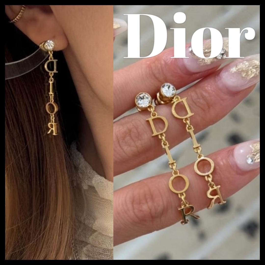 【限定商品 完売前に】Dior ロゴ ピアス