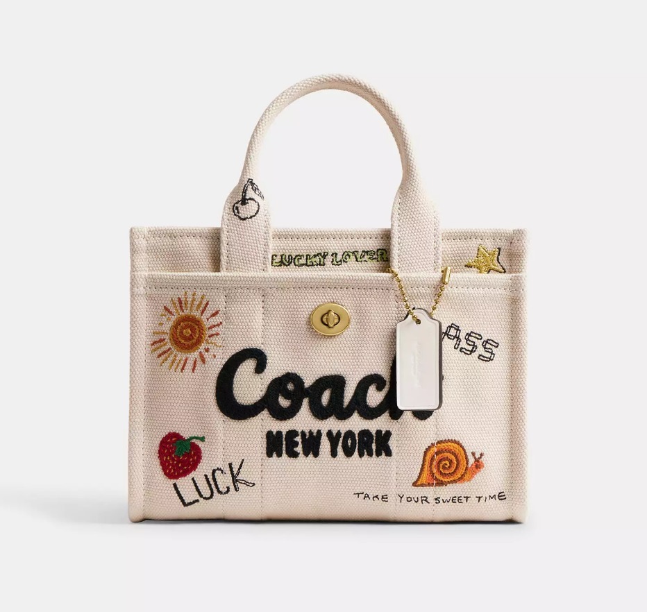 COACH スケッチプリント入りカーゴトートバッグ20