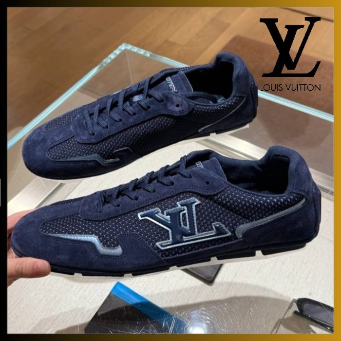 【スマートに /ネイビー】Louis Vuitton スニーカー LVラリー