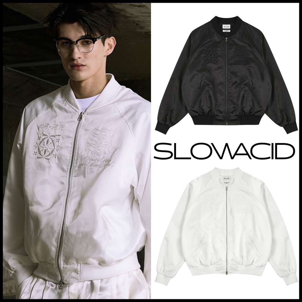 SLOWACID ■ Andre Kim X Slow Acid Satin Suvenier Jacket