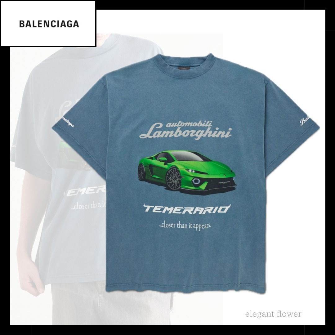 【日本未入荷！】BALENCIAGA ランボルギーニ Tシャツ ブルー