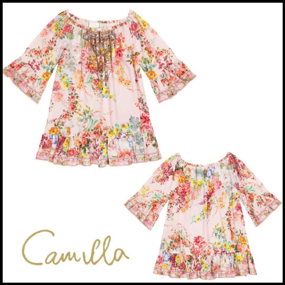 ★CAMILLA KIDS★フローラルプリントフリルワンピース
