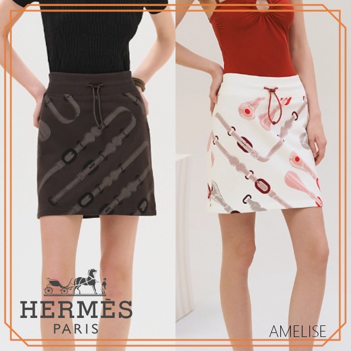 【おしゃれ＆やわらかフリース】Hermes ミニスカート Coaching