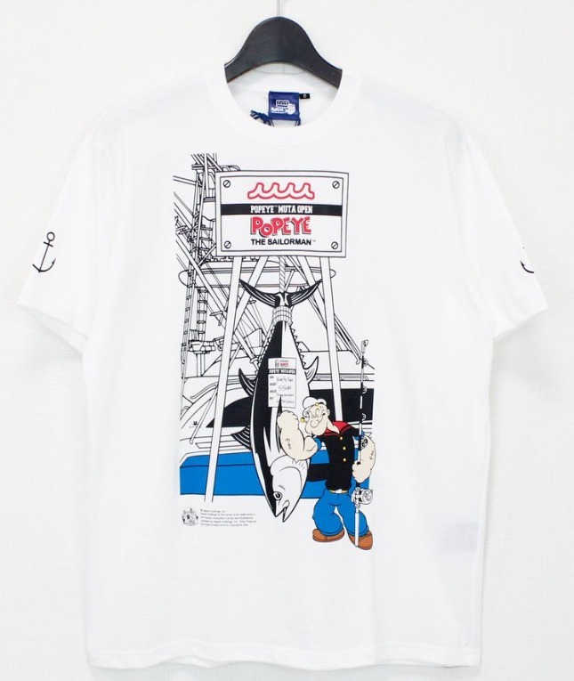 残り僅か！【muta/ムータマリン×POPEYE/ポパイ】コラボ Tシャツ