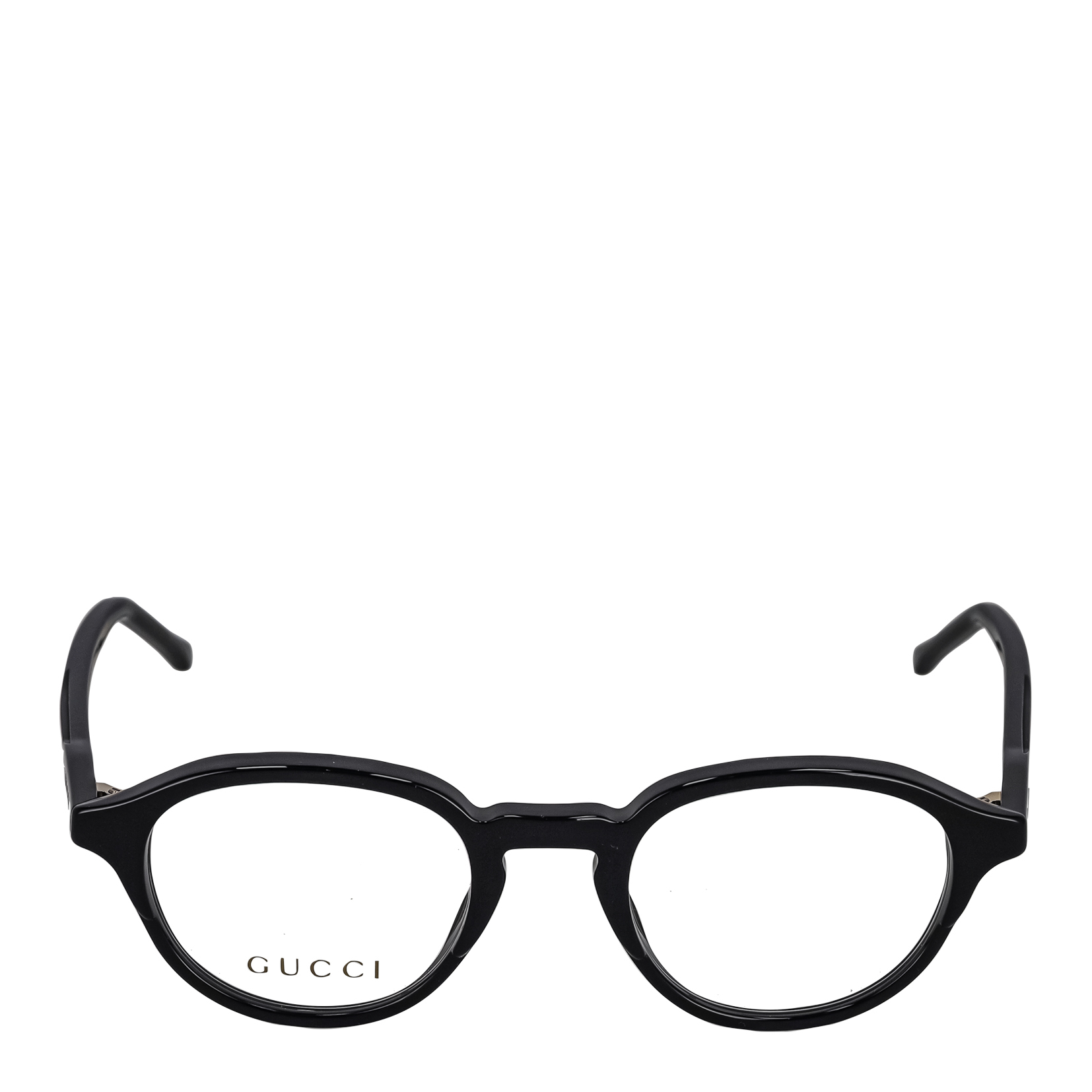 グッチ GUCCI メガネ フレーム 眼鏡 ラウンド型 メンズ ブラック