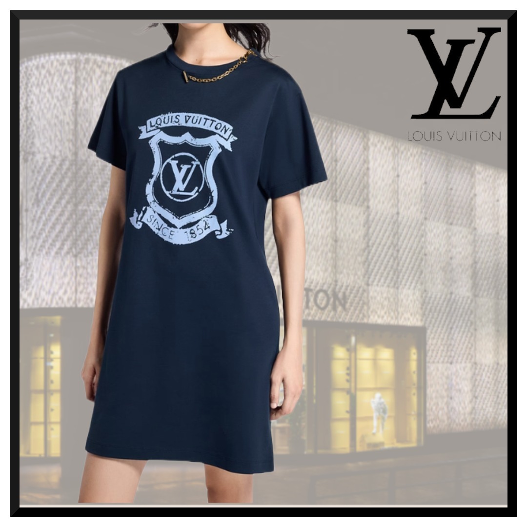 【可愛い】【ＬＶ】 クレスト Tシャツドレス