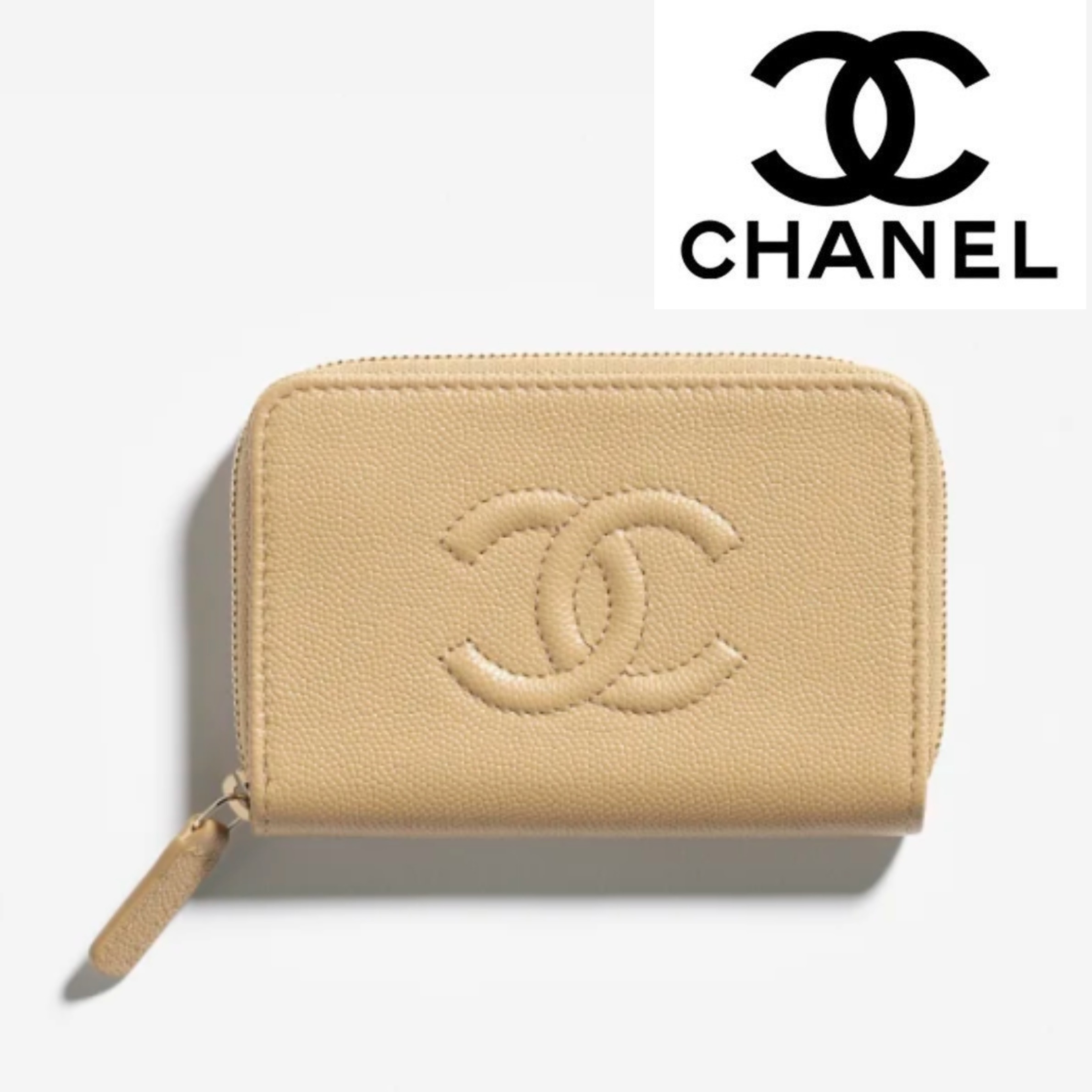 【復刻ロゴが可愛い♡】CHANEL ジップコインパース