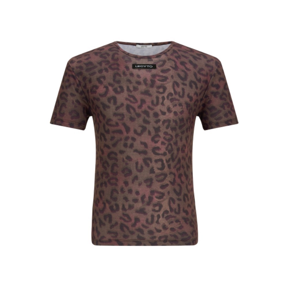 ★LECYTO★ Leopard Trail TShirtPurple