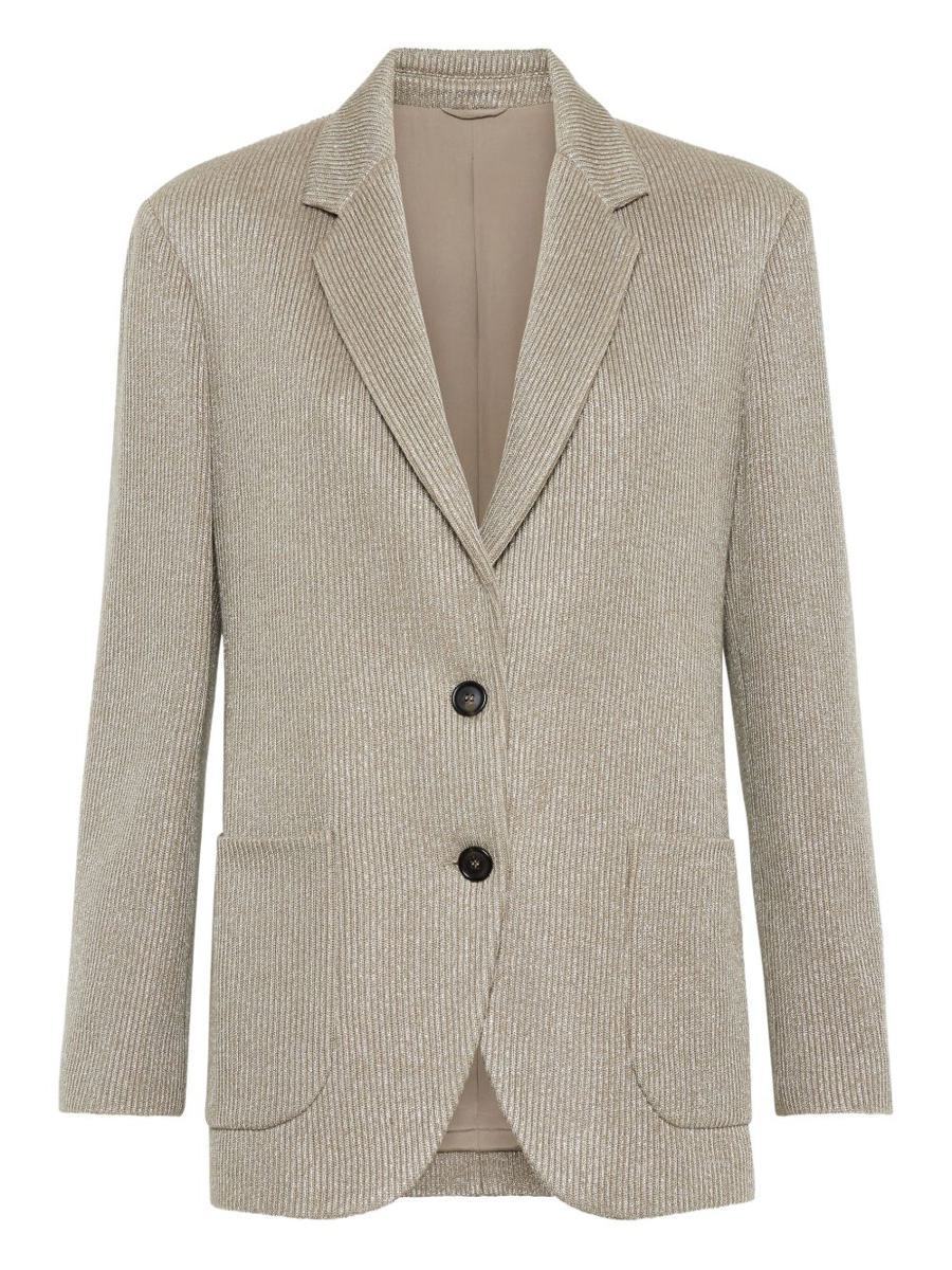 【関税＆送料込み】Brunello Cucinelli Cotton Single-Breaste
