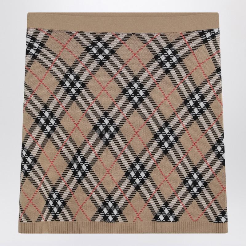 【関税＆送料込み】Burberry And Mohair Blend Check Mini Ski