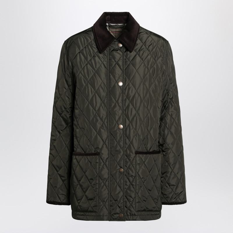 【関税＆送料込み】Burberry Dark Green Quilted Country Jack