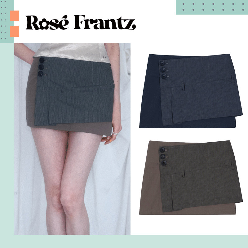 Rose Frantz ♥ Stripe Layered Mini Skirt /追跡付