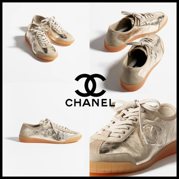 【どんなコーデにも】CHANEL スニーカー CCロゴ ラグジュアリー