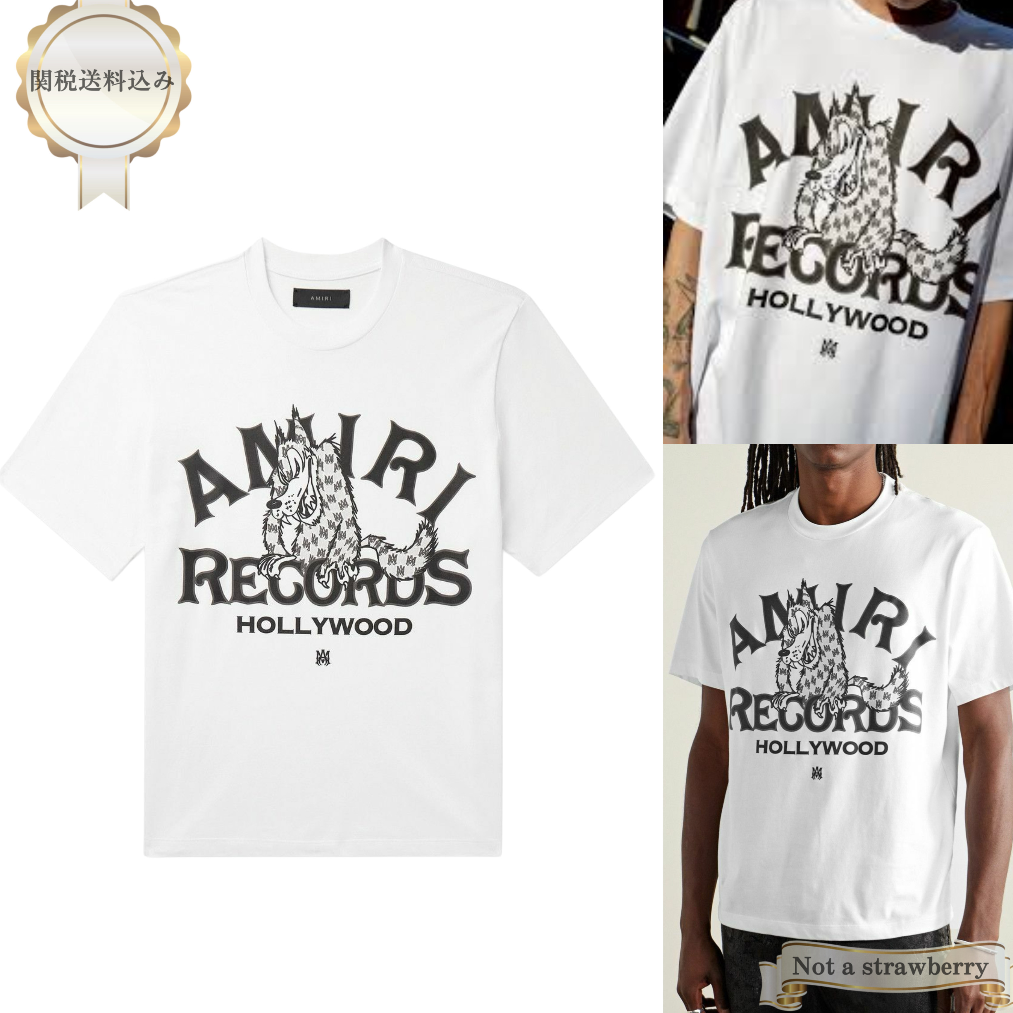 大人気 アメコミ風キャラが可愛い AMIRI プリント Tシャツ