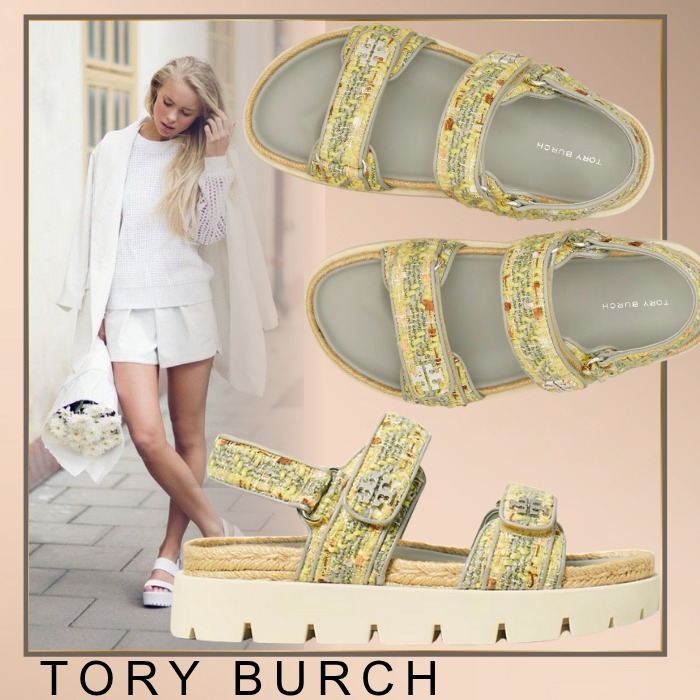 Tory Burch*夏コーデに映える上品カラー*ツイード*スポサン