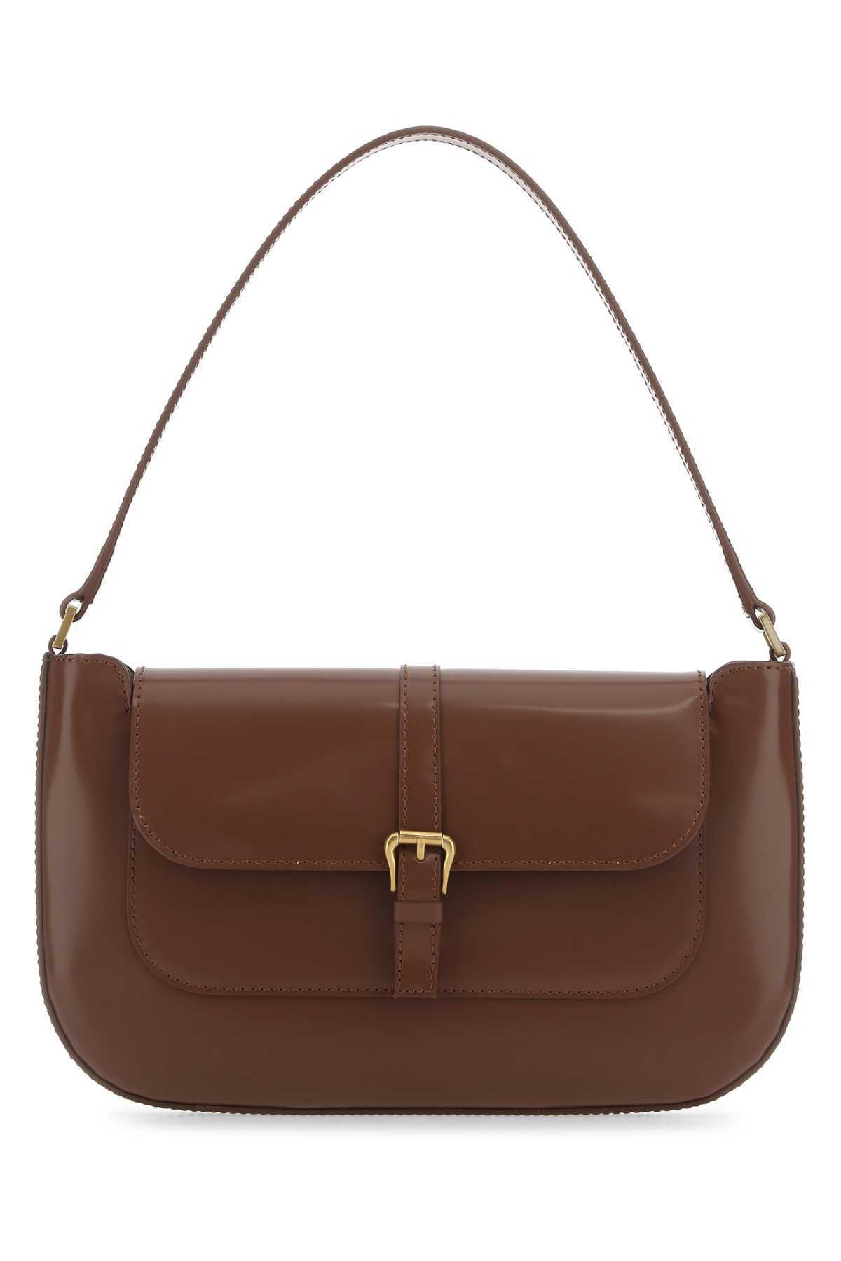 【送料&関税込】BY FAR Brown Leather Miranda Shoulder Bag
